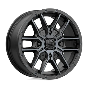 MSA Offroad Wheels – M43 FANG – Black – 15″x7″ 38mm – All weather Wheels – M43-385710
